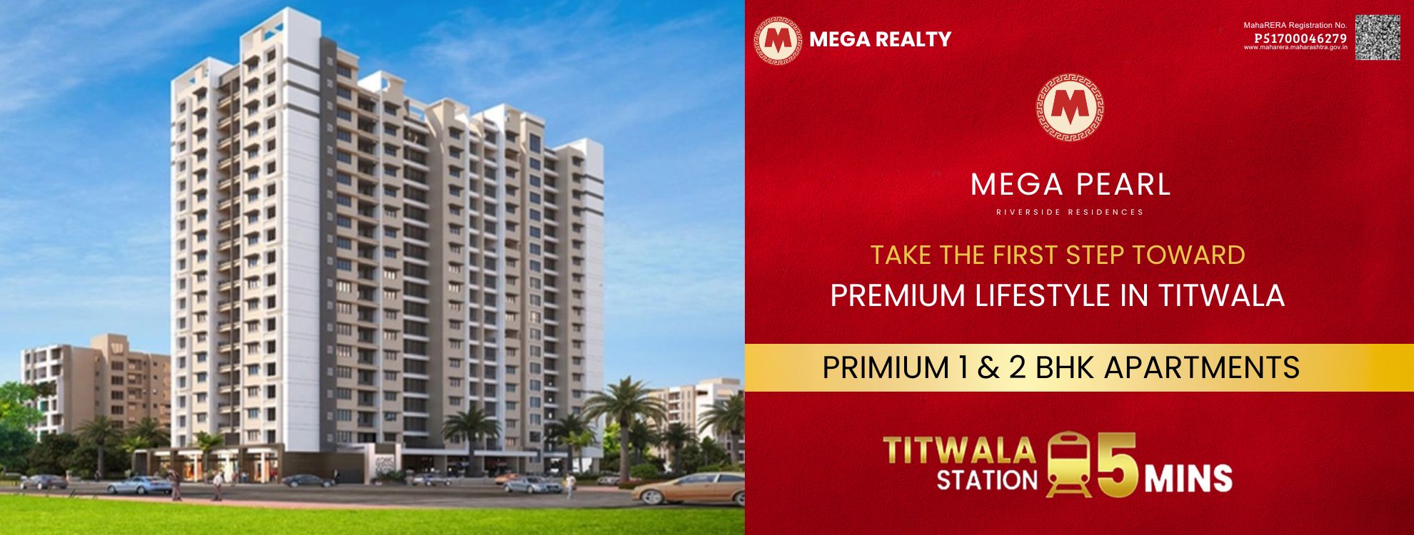 Mega Pearl  Affordable 1 & 2 BHK Homes in Titwala
